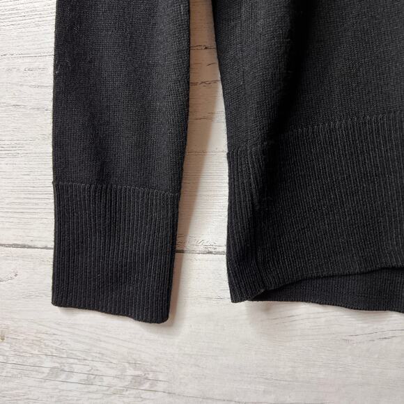 Talbots Sweater Womens Size XS Black Pure 100% Merino Wool Turtle Cowl Neck - Picture 5 of 11